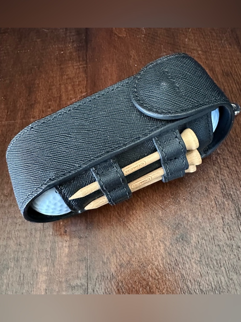 Coach Lexington Saffiano Leather Golf Ball Set F68501